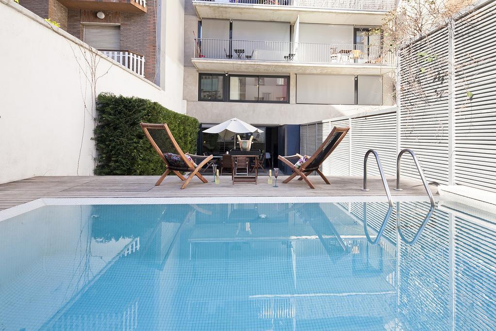 Apartment Barcelona Rentals - Private Pool And Garden Center Ngoại thất bức ảnh